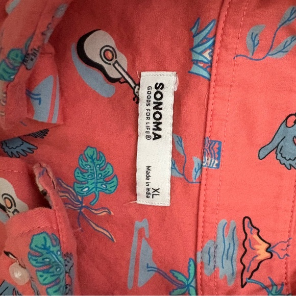 Lot of 3 men’s short sleeve button down shirts from Sonoma. Size XL - Picture 7 of 7